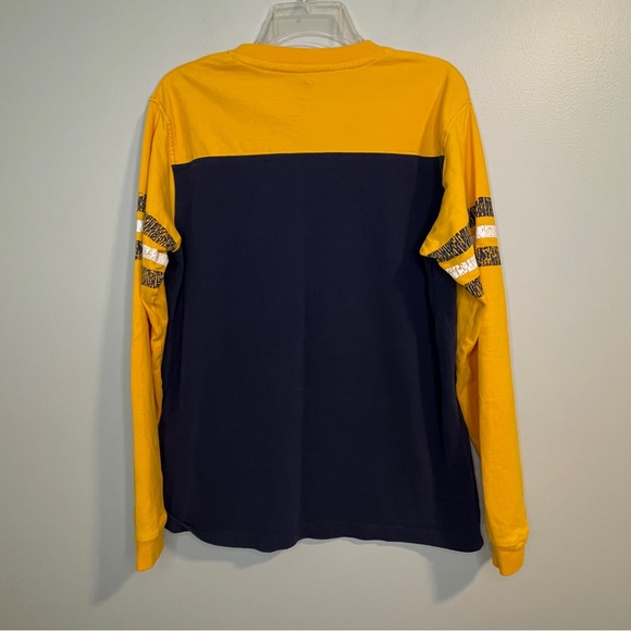NHL Buffalo Sabres Navy Yellow Soft Cotton LS Tshirt L - Picture 4 of 4